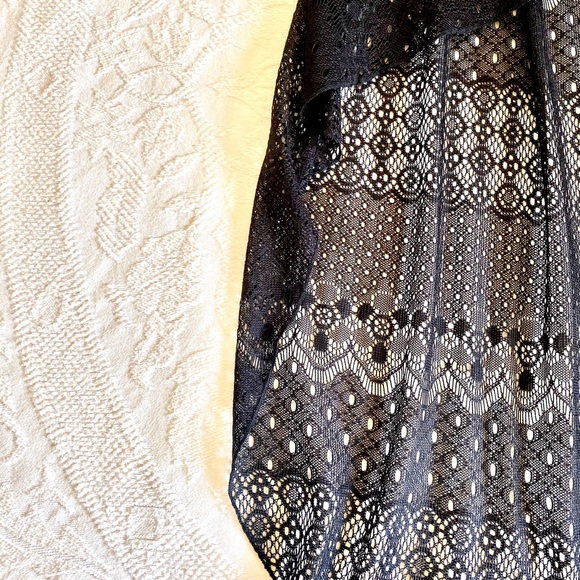 NWOT Black Boho High Low Skirt - Picture 3 of 6